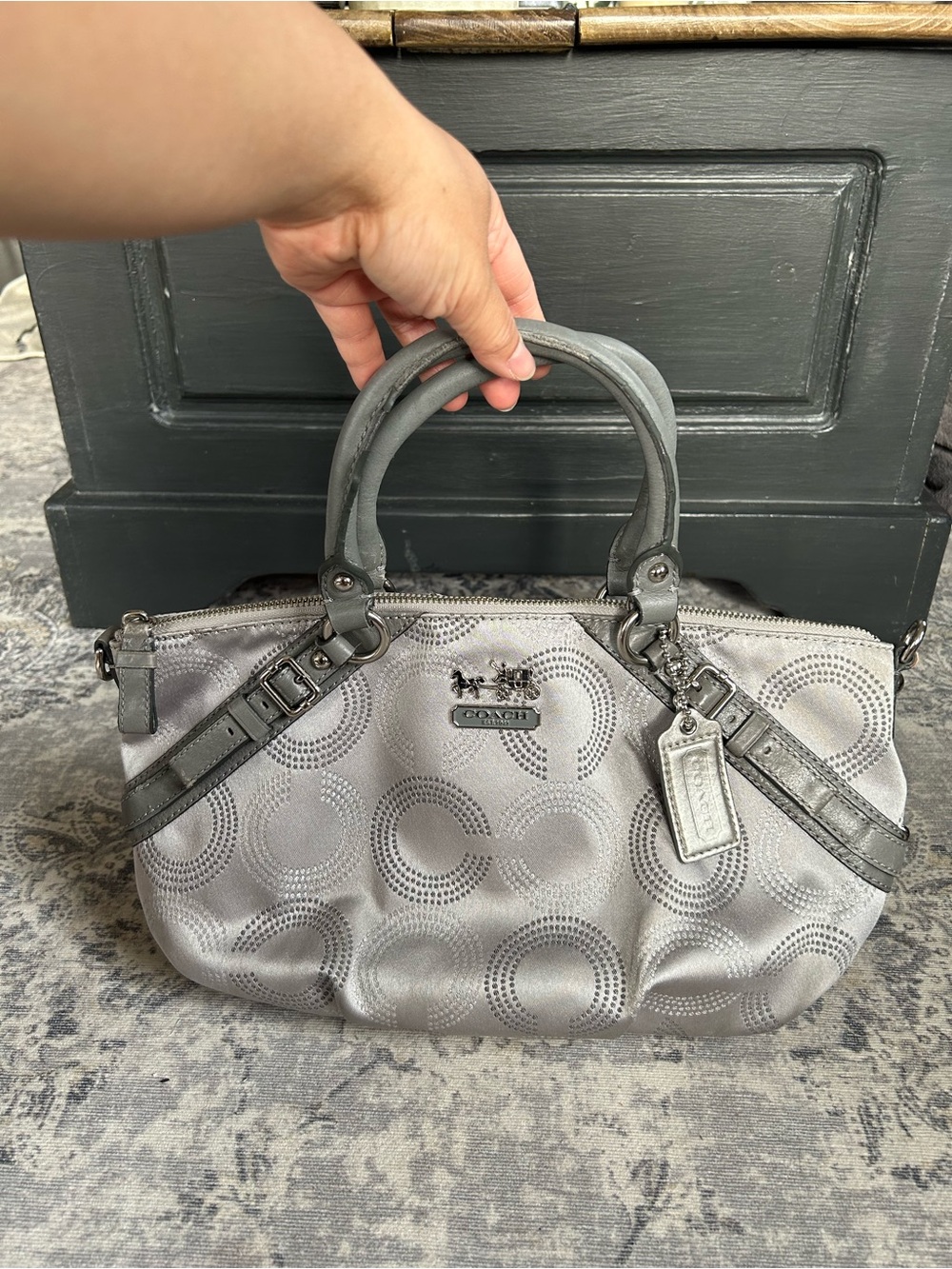 Coach Y2K Madison Dotted Op Art Sophia Satchel (15935)